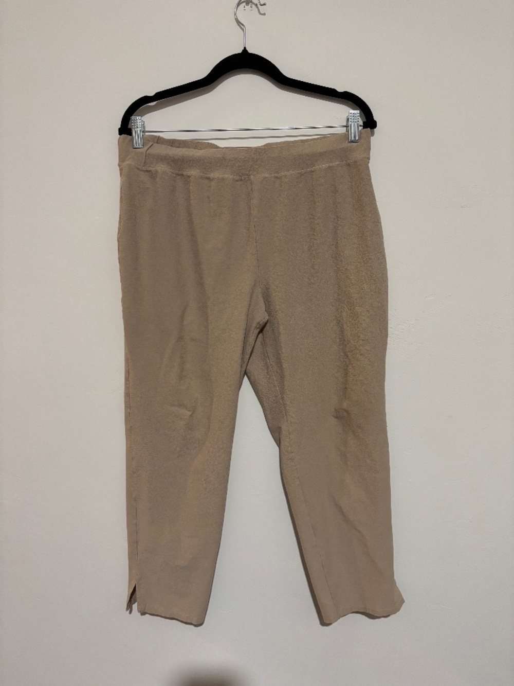 Eileen Fisher Beige Tapered Pull-On Pants Women's Size XL